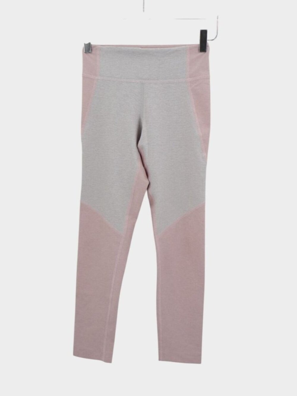 OUTDOOR VOICES Light Pink Heather Stretch Leggings Athletic Women XS Colorblock